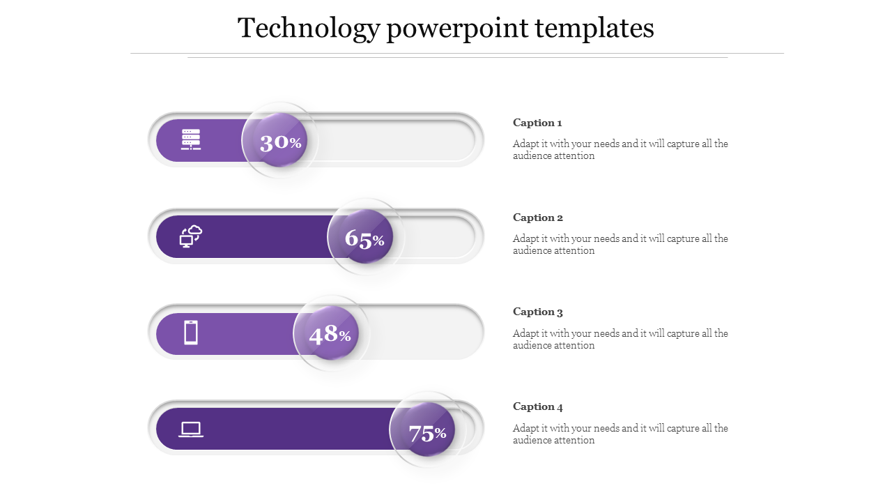 technology powerpoint templates-Purple
